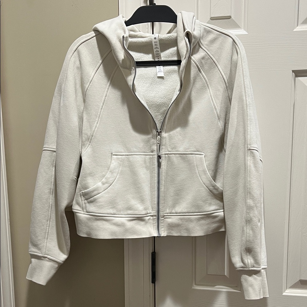 Lululemon Athletica Cream Zip-Up Hoodie